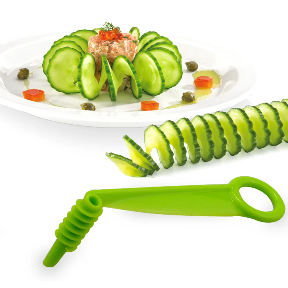 Portable Potato Carrot Spiral Slicer Kitchen Fruit Vegetable Cutter Kitchen Tool Cortadora en espiral de papa y zanahoria