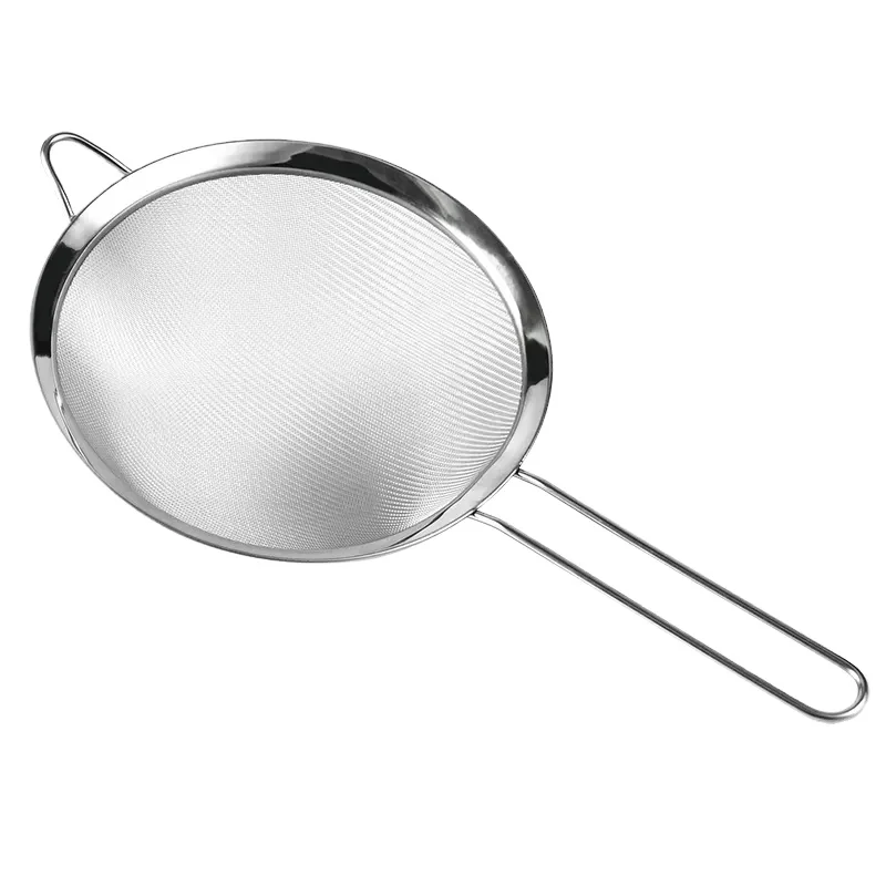 Kitchen Gadget Colander 304 Stainless Steel Fine Wire Mesh Strainer set for Soy Milk Juice filter