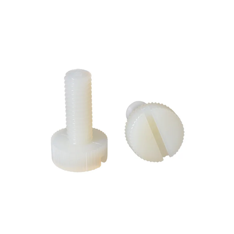 China Nylon PA66 Pan hand thumb screw high precision M4 thumb screw