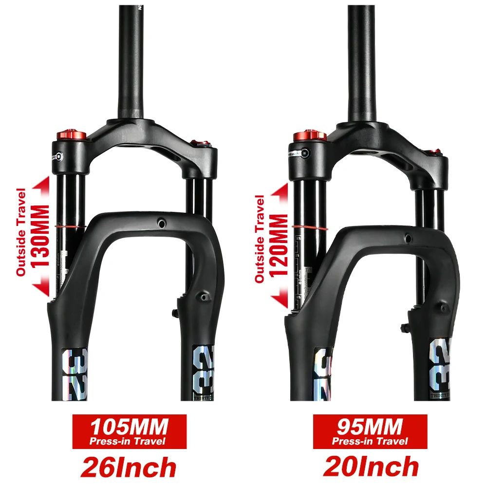 China Supplier Durable Alloy Fat Bike Fork Air Mtb Bicycle 26 27.5 29 Inch Suspension Fork