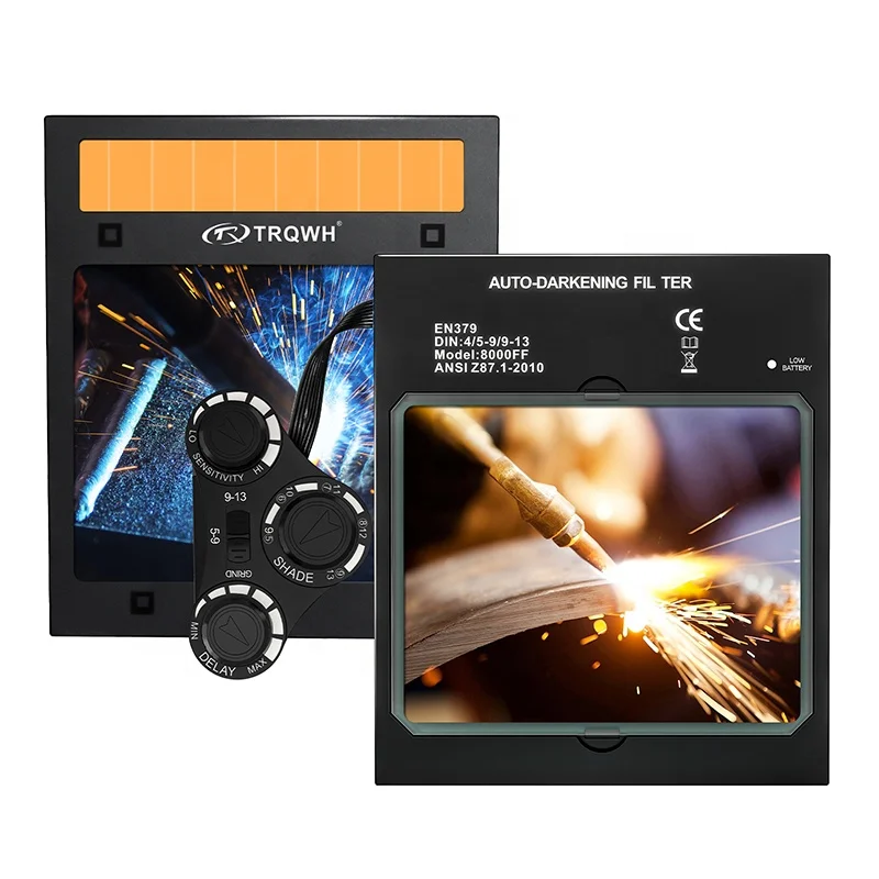 TRQ Arc Welders 100*80 mm Solar Power Test Grinding Function Filter Meets Darkening Filter lens