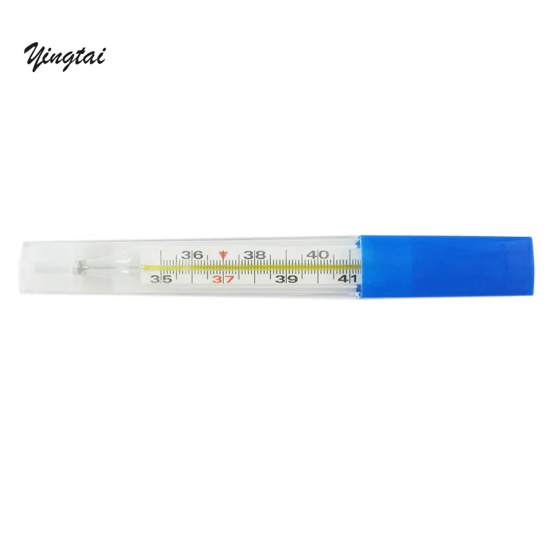 Clinical glass mercury thermometer big size
