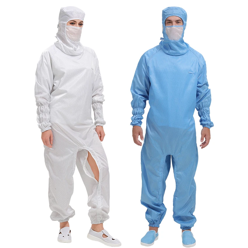 Wholesale Breathable Workshop Coat Work Coverall Jumpsuit Anti-Static Esd Smock Cleanroom Clothing
