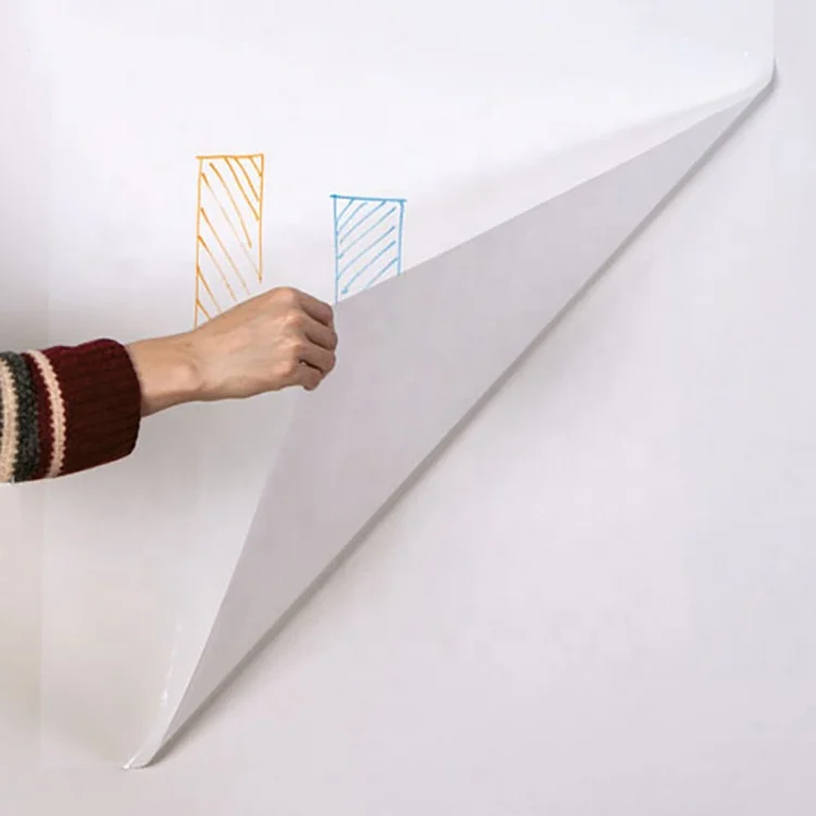 PET colorful whiteboard magnet mural type dry erase film