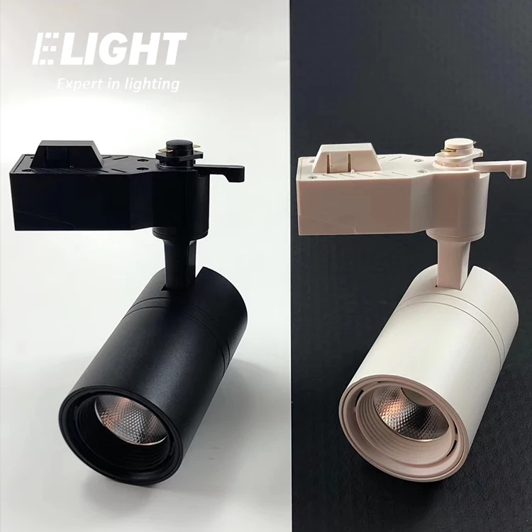 10W 20W 30W plastic led shop track spot light housing with durable LED track light