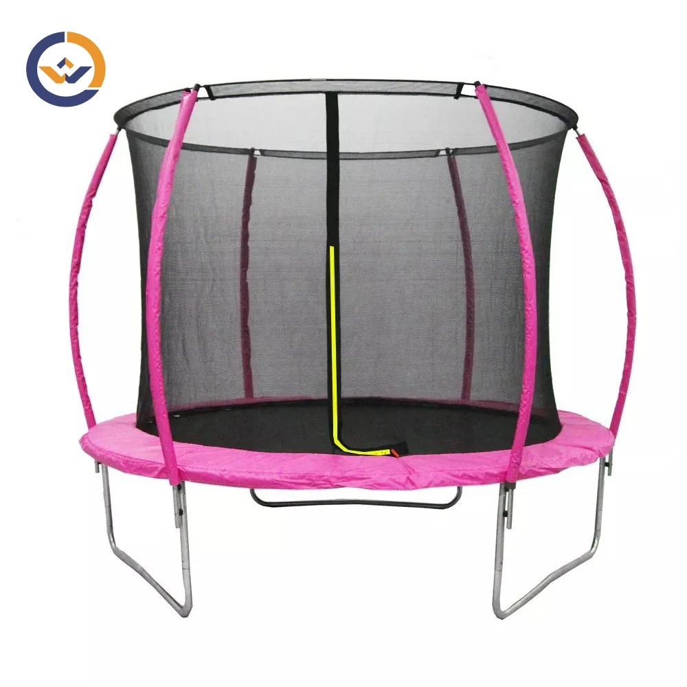 Wholesale price Backyard Round Trampoline 10FT/12FT/14FT  with Enclosure