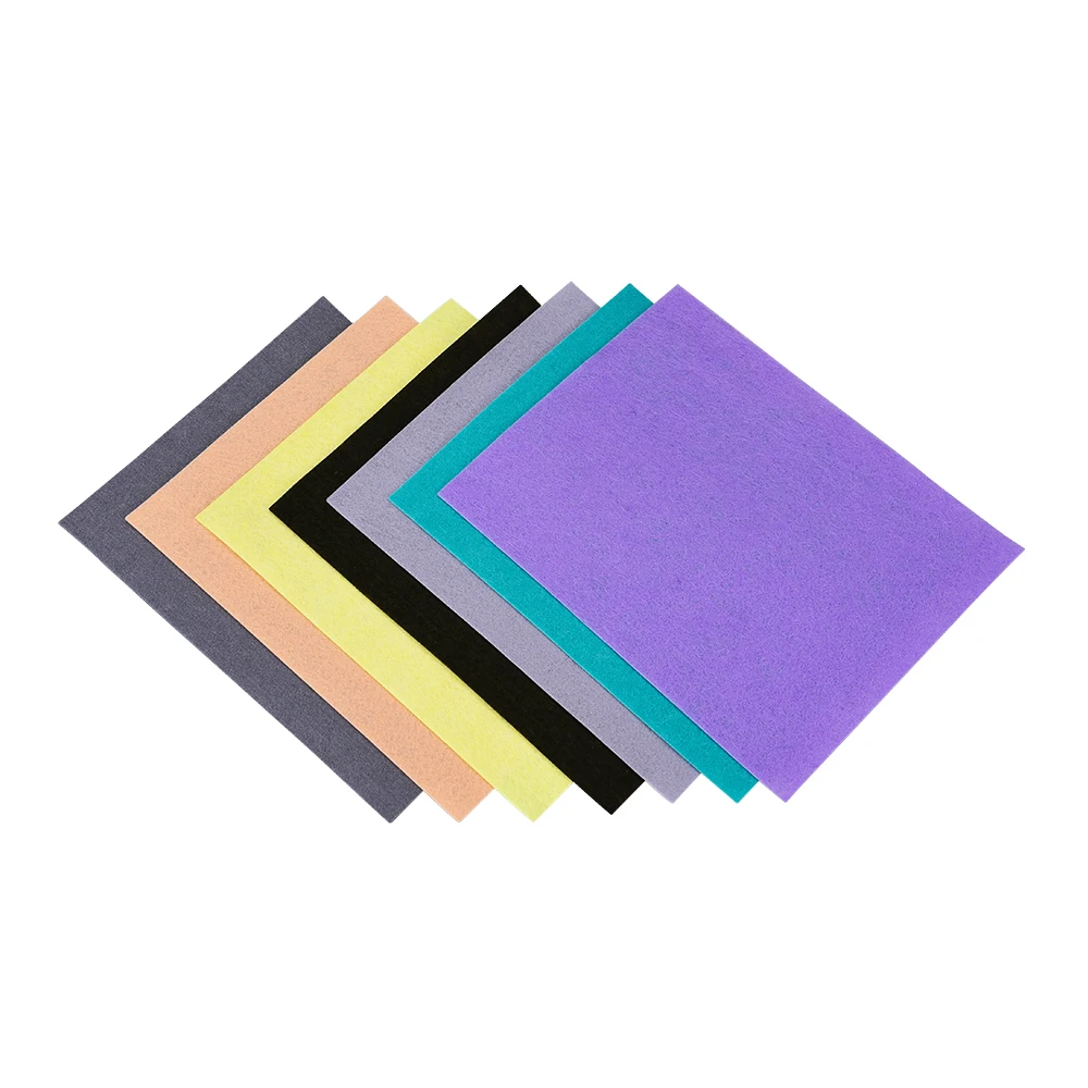 Gsm Customization Multi Color Flock Fiber Wad Polyester Filling Polyest Wad Sheet For Furniture