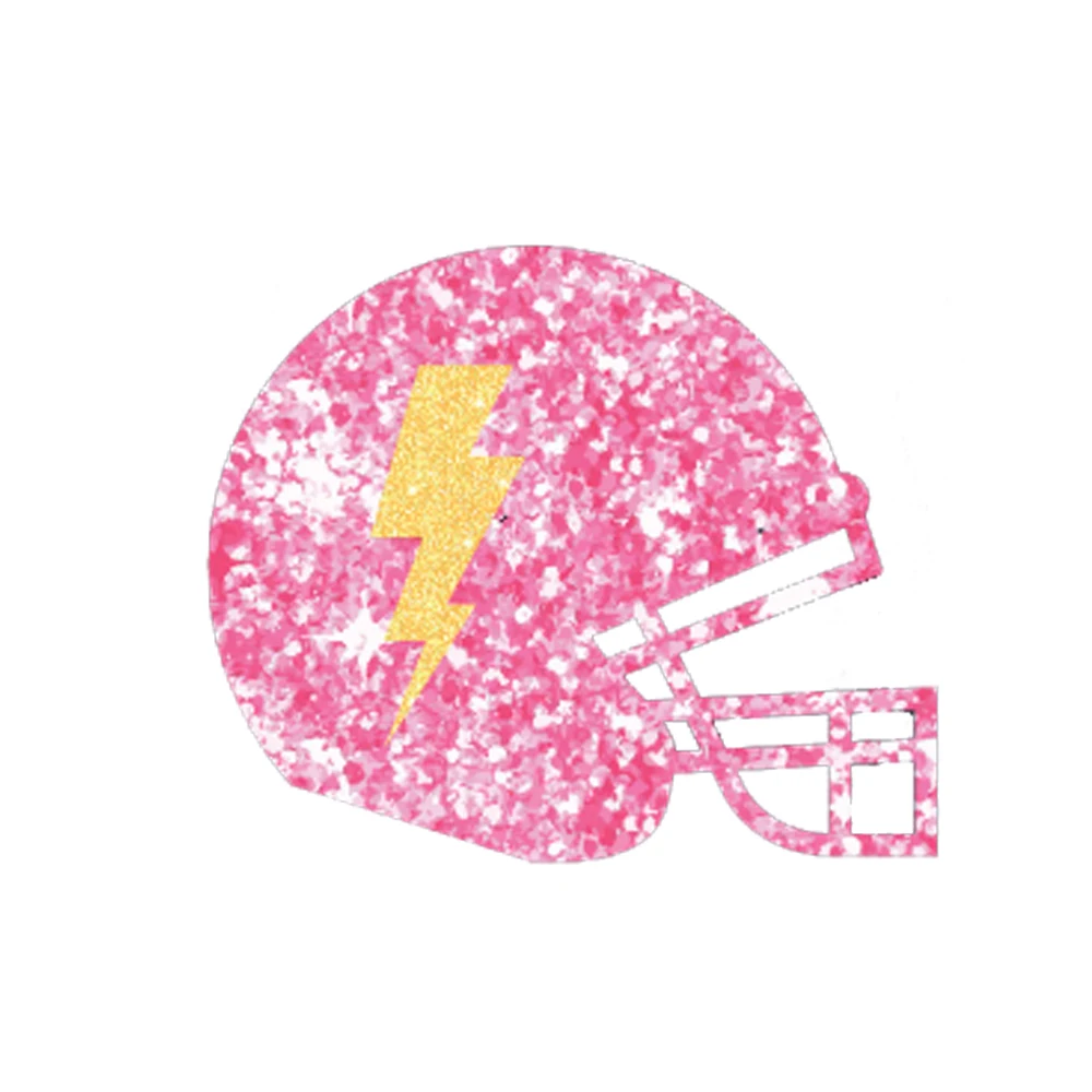 Golf cart sequin embroidered iron on patch custom disc golf sports chenille embroidery heat press patches For Clothing