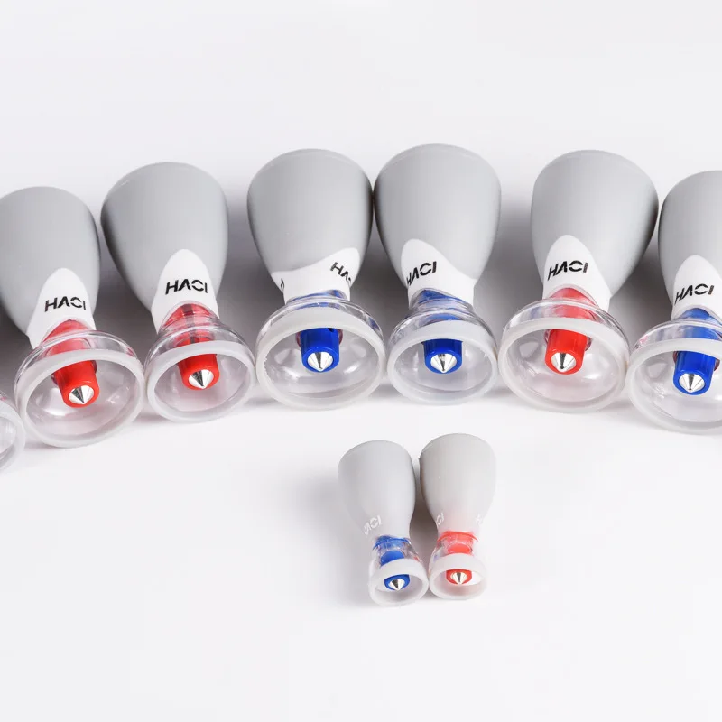 Therapy Apparatus Deluxe HACI  magnetic suction cup ventouse Massage  Cupping Set 12 cups five elements needle Cupping cups