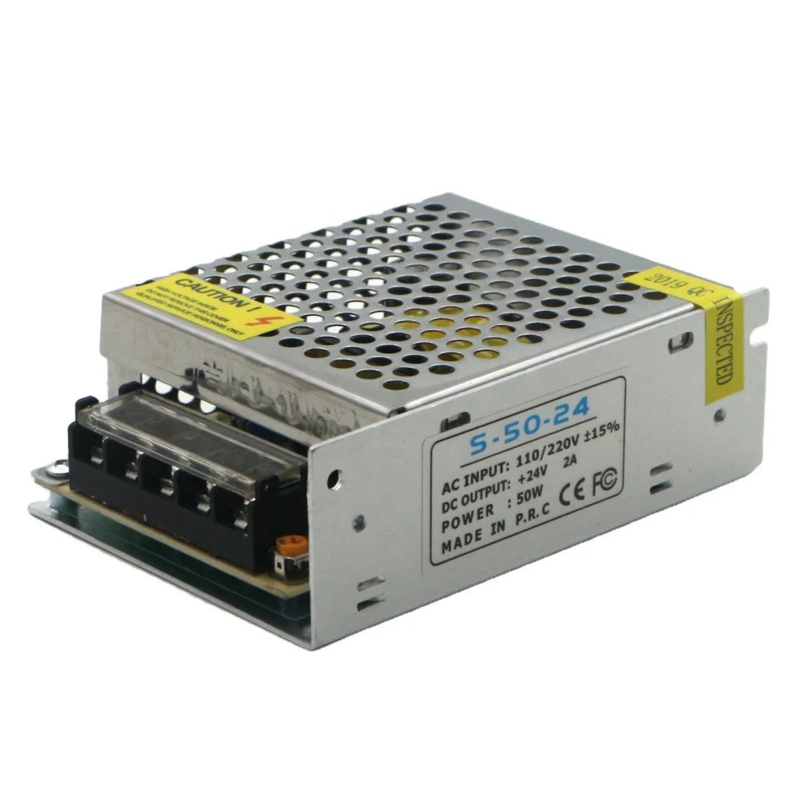 24v 2amp led driver constant voltage power supply 50w indoor use