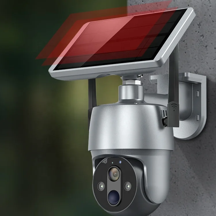 Solar Cell Panel 128G Memory Card Network Security Surveillance System Solar Powered Wifi Security Camera