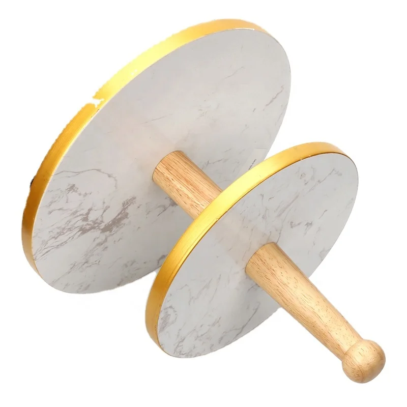 2 Tier Marble Cupcake Platter Cake Stand Plates Set for Birthday Wedding Party Display