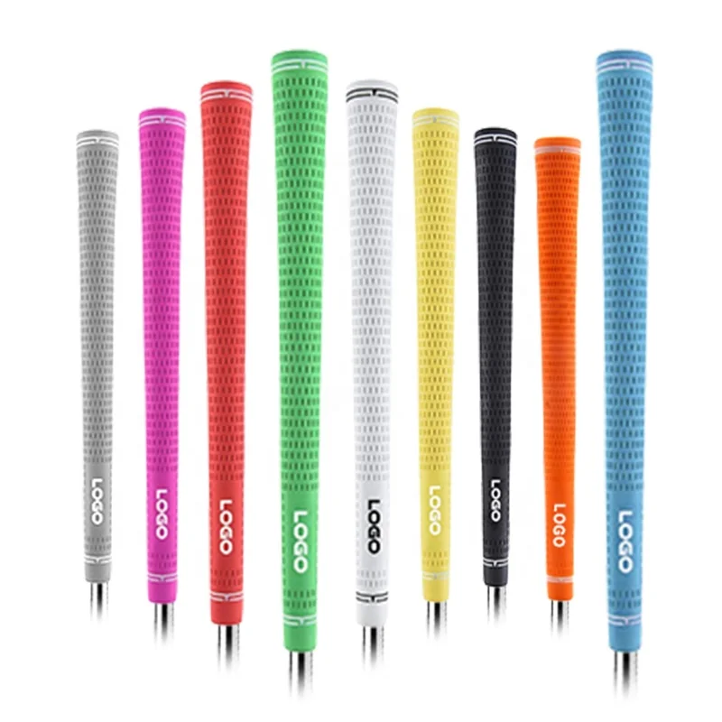 Factory Price Golf Grip Custom Logo Standard Golf Club Grip OEM Rubber Non slip Midsize Oversize Golf Wood Iron Grips