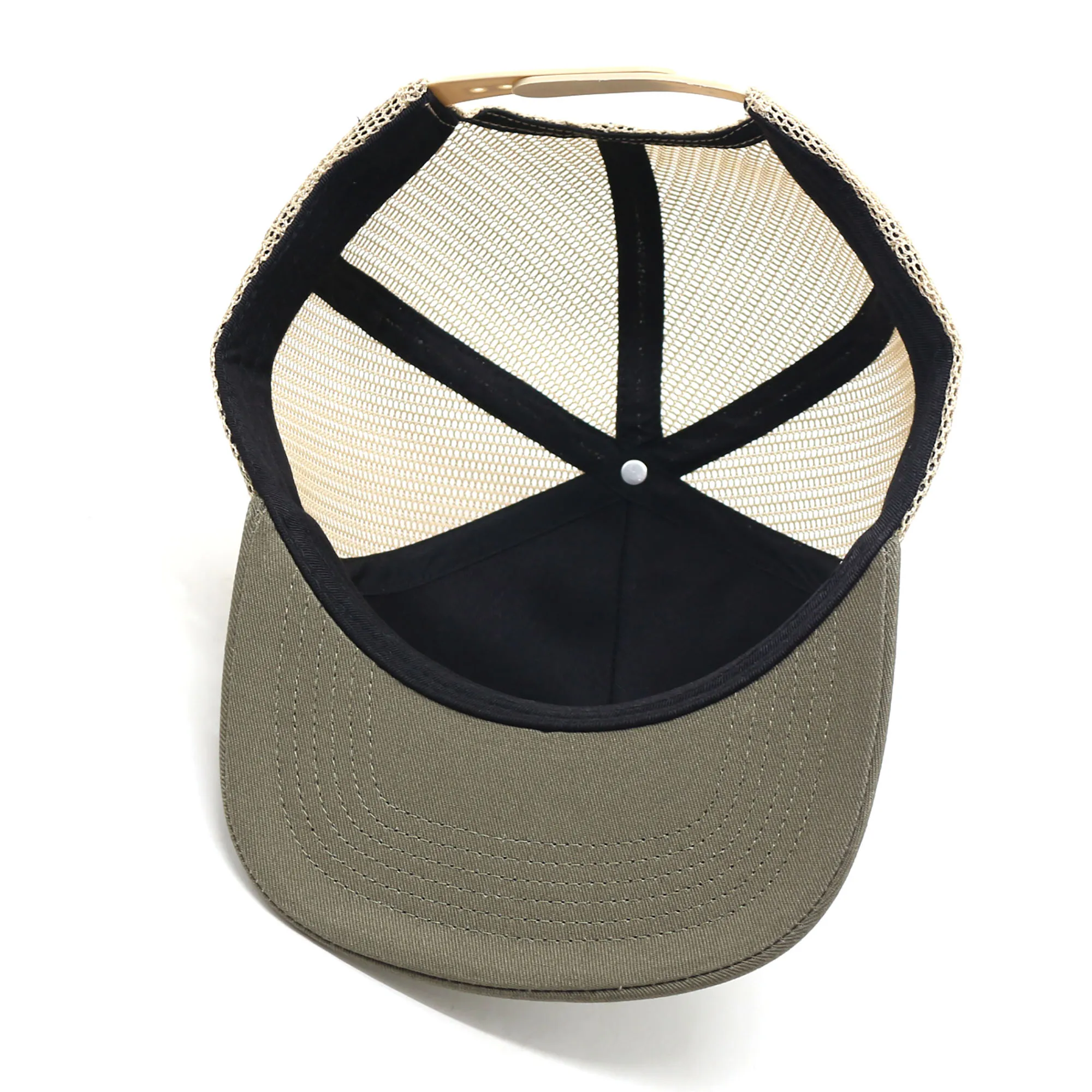 Factory custom popular design embroidered patch 5 panel hat flat brim mesh snapback hat