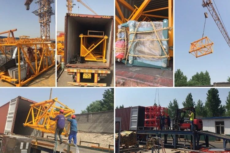 QTZ40A(4708) China New Small Topless Construction Flattop Tower Crane Machine Flat Top Building Tower Cranes Price