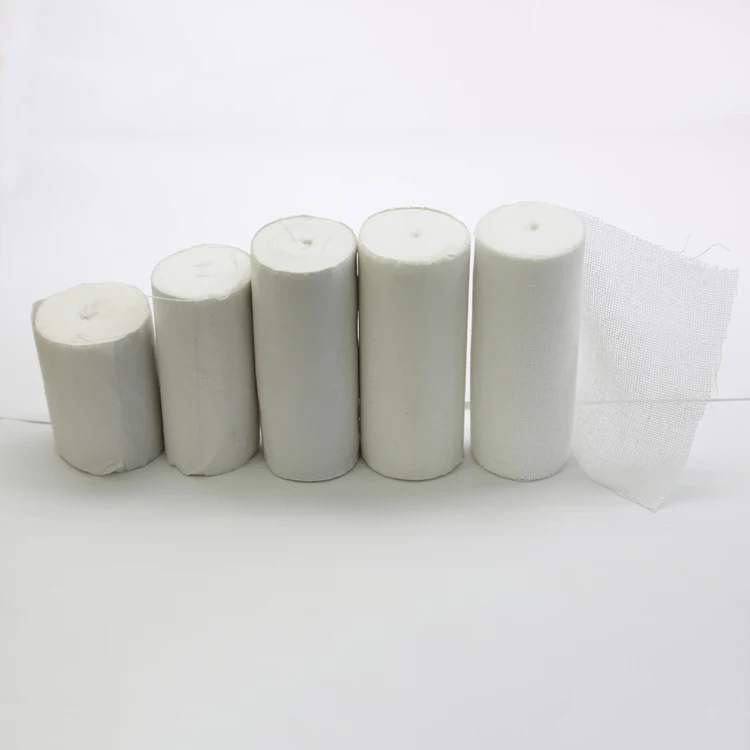 
100% cotton medical hemostatic cotton wrap gauze bandage 