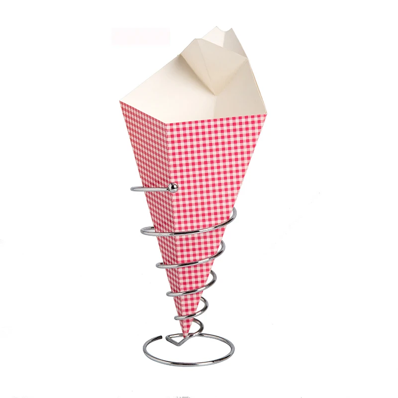 paper cone package or bag for french fries and chips