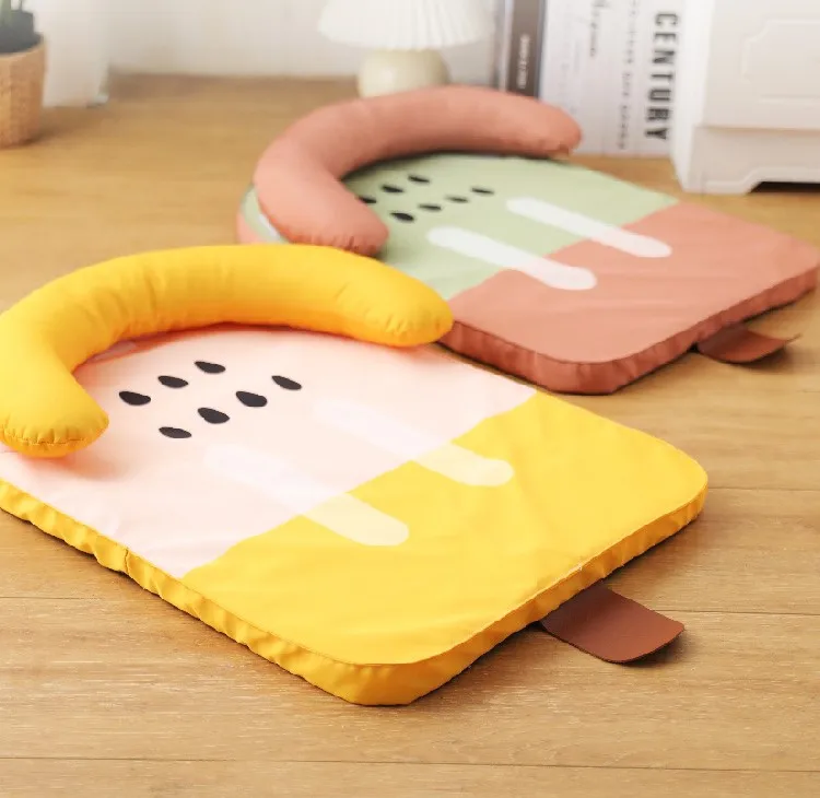 Ice Silk Socket Protects Cervical Vertebrae And Easy Clean Comfortable Soft Pet Nest Dog Cat Beds Dog Mat