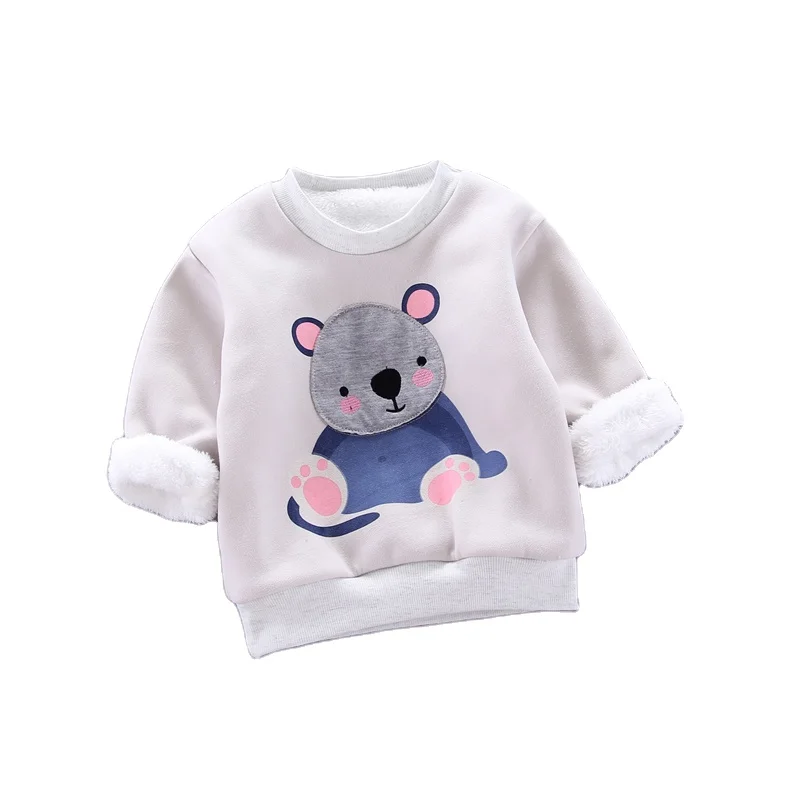 Winter Infant Kids Boys T-shirt Hooded Clothes Baby Boy Warm Clothing Hoodies T Shirt
