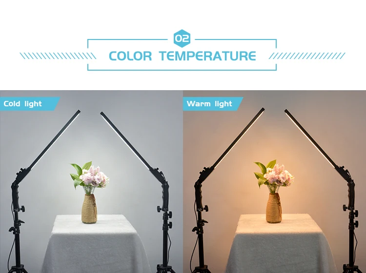 led flash light video photographic lighting panel for studio with phone stand