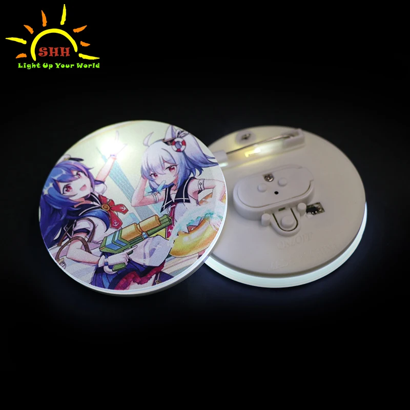 The latest design led flashing Frosted badge