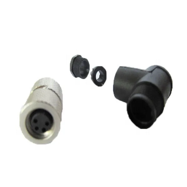 ip67 ip68 ethernet plug m8 quick disconnect 90degree