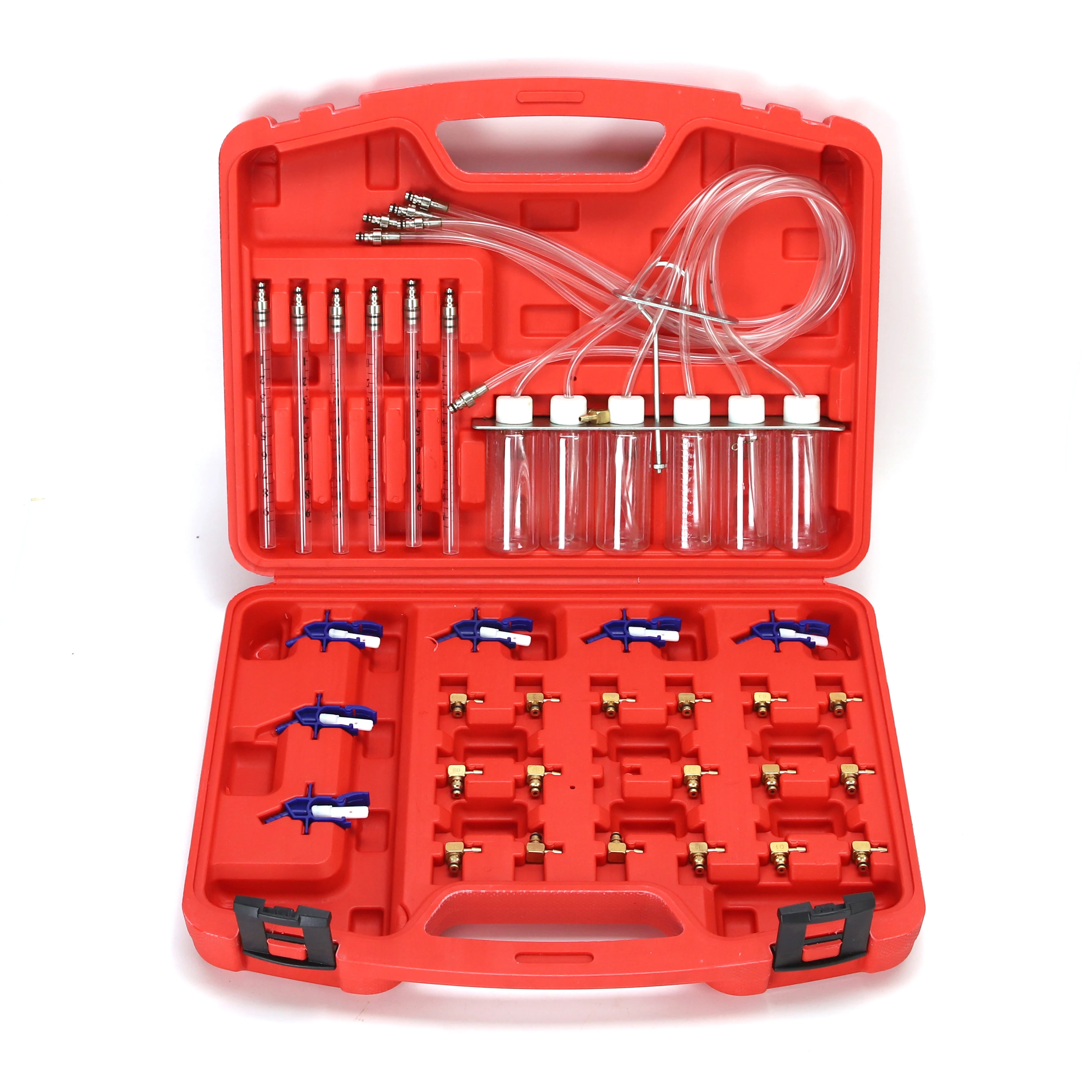 Cylinder Common Rail Adaptor Fuel Tester 6 Cylinder Diesel Injector Flow Meter Adaptor Set Common Rail Leak Off Tester