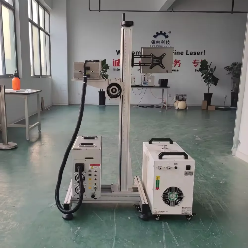Flying marking Water bottle mass engraver glass Plastic Metal Printer JPT INNO UV 3W 5W 10W Laser Marker Engraving Machine