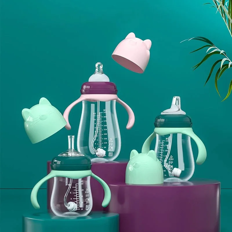 Factory Custom BPA Free Plastic PP Baby Bottle Custom OEM Feeder 160/240/330ml Anti Colic Baby Feding Bottle