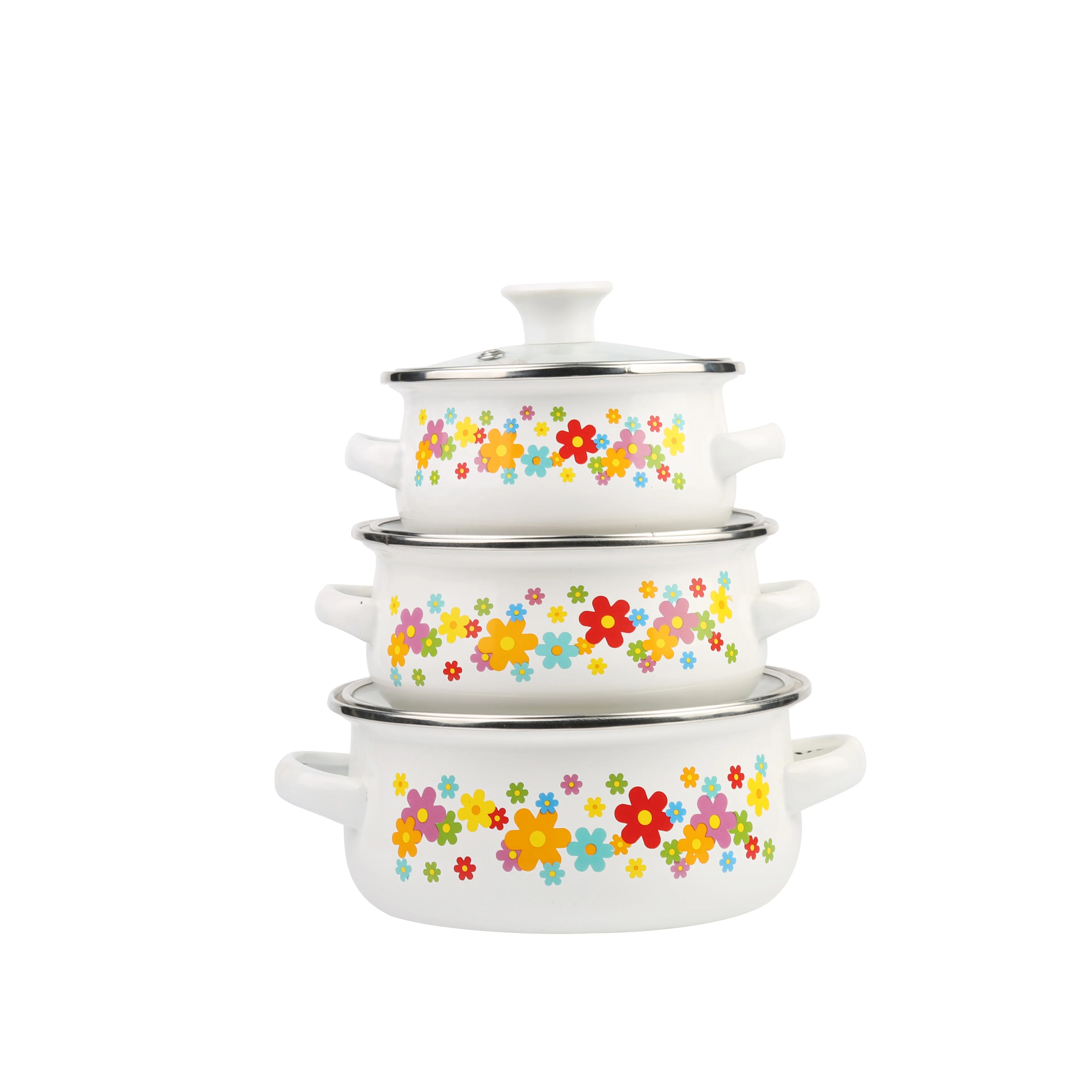 AVON Ollas De Peltre ENAMEL THICK QUALITY BELLY SOUP POT MINI SMALL SIZE PERIUK KECIL WITH HANDLE 12CM/14CM/16CM OLLAS DE PELTRE