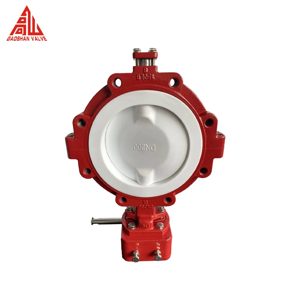 Butterfly Valve 250MM 10 Inch Ductile Iron PTFE Lining Lug Butterfly Valve