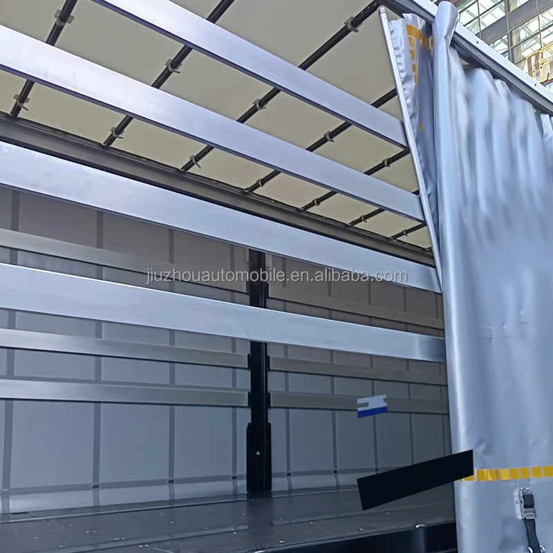 High Quality Steel Semi Trailer 20-60 Ton Payload with Curtain Side and Roller Shutters 2-3 Axles 20ft-40ft Box Truck Trailers