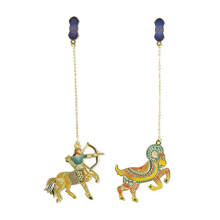 Metal Crafts Manufacturer Personalized Custom Kawaii Cute Anime Enamel Metal Bookmark Custom Book Marks Metal Bookmark