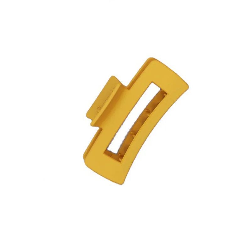 Japan and South Korea frosted square hollow grab clip large candy color ins net red hairpin bath hair grab hairpin