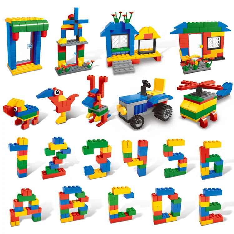 300 pcs Creative Educational Construction DIY Bulk plastic piece Building Blocks sets toys,mini block for kids toy