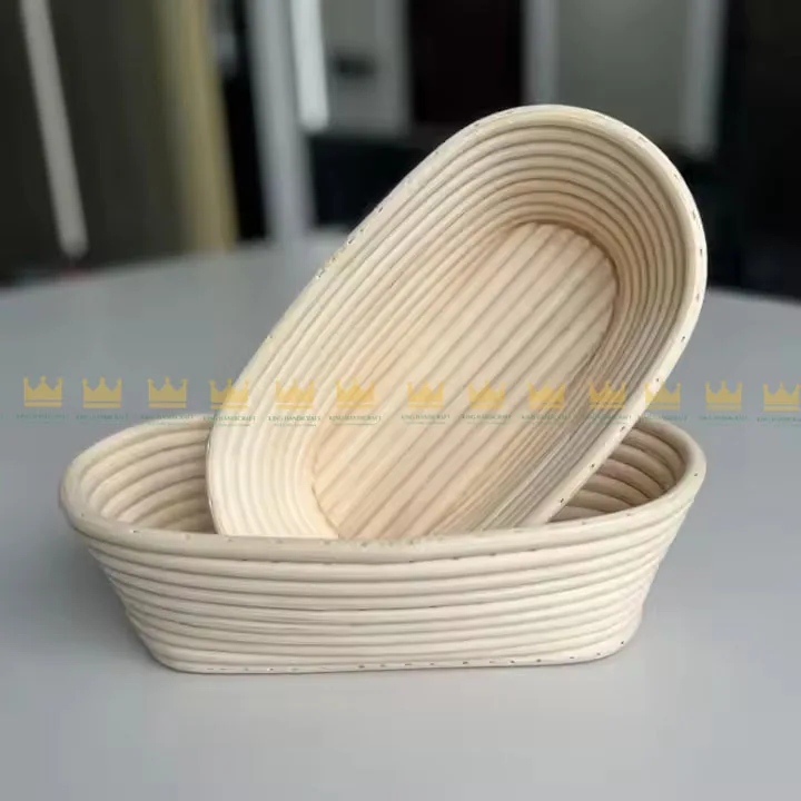 10 Inch Bread Banneton Proofing Basket wholesale handmade round fermentation dough bannetons Customized Rattan