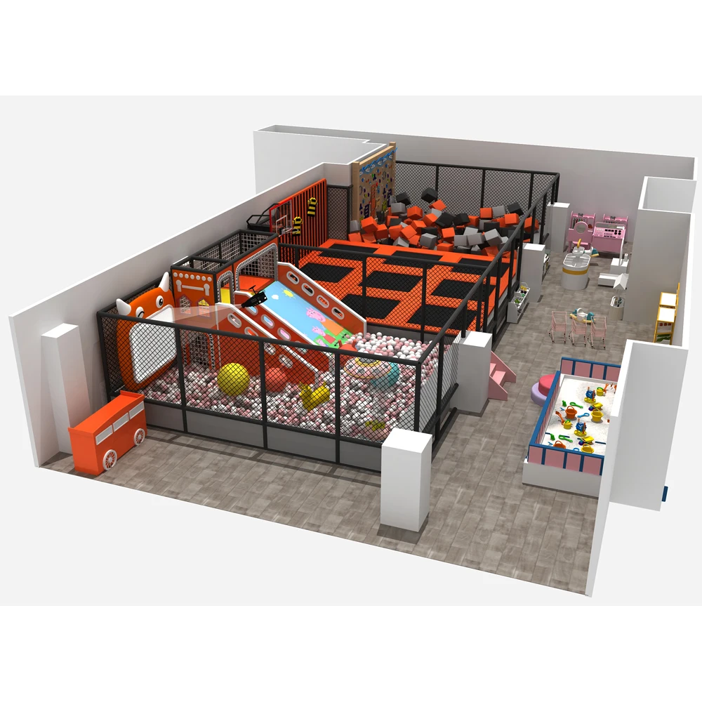adult commercial inside net large kids indoor trampoline park game