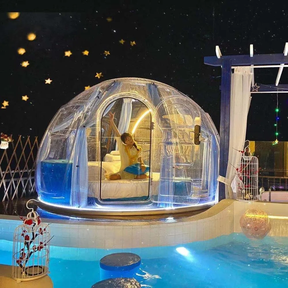 4 Person Double Layers Waterproof tents camping outdoor family