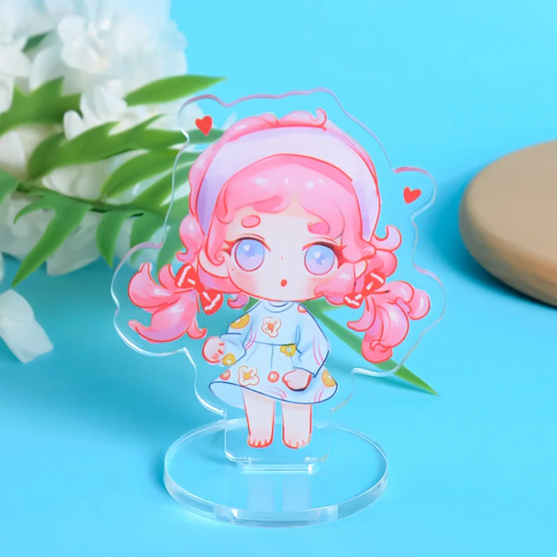 Мини мультяшный голографический акриловый стенд аниме Standee Настольный Декор прозрачный