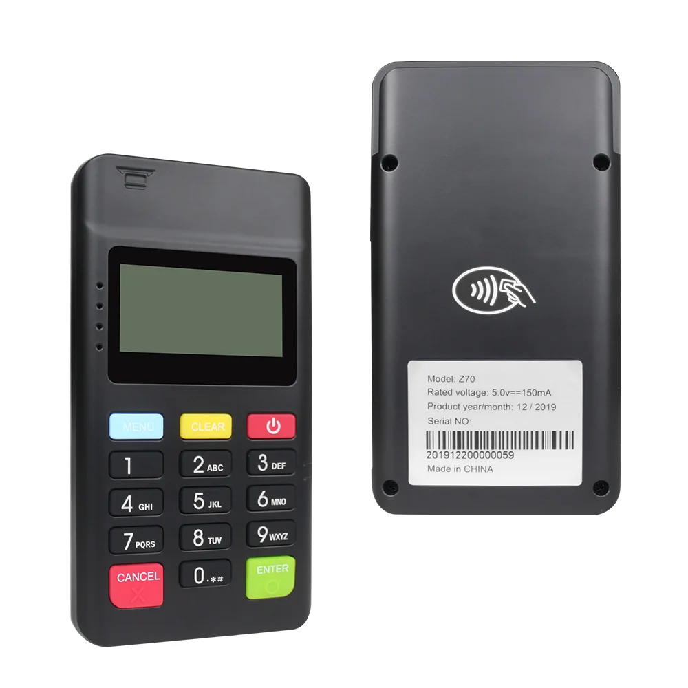 Z70 Android 1 77 дюймовый экран bluetooth устройства MPOS