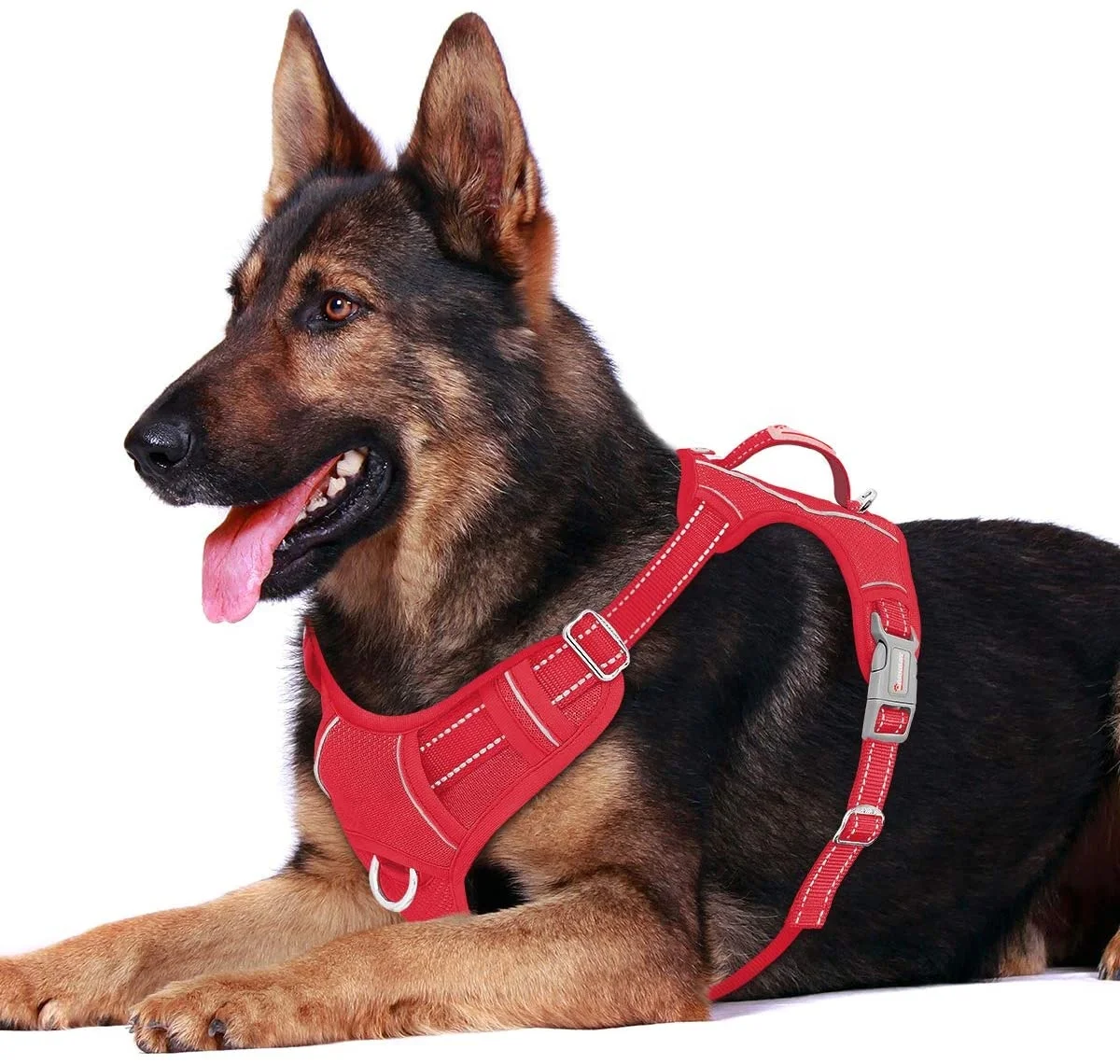 No Pull Dog Harness Front Clip Heavy Duty Reflective Easy Control Handle for Large Dog Walking
