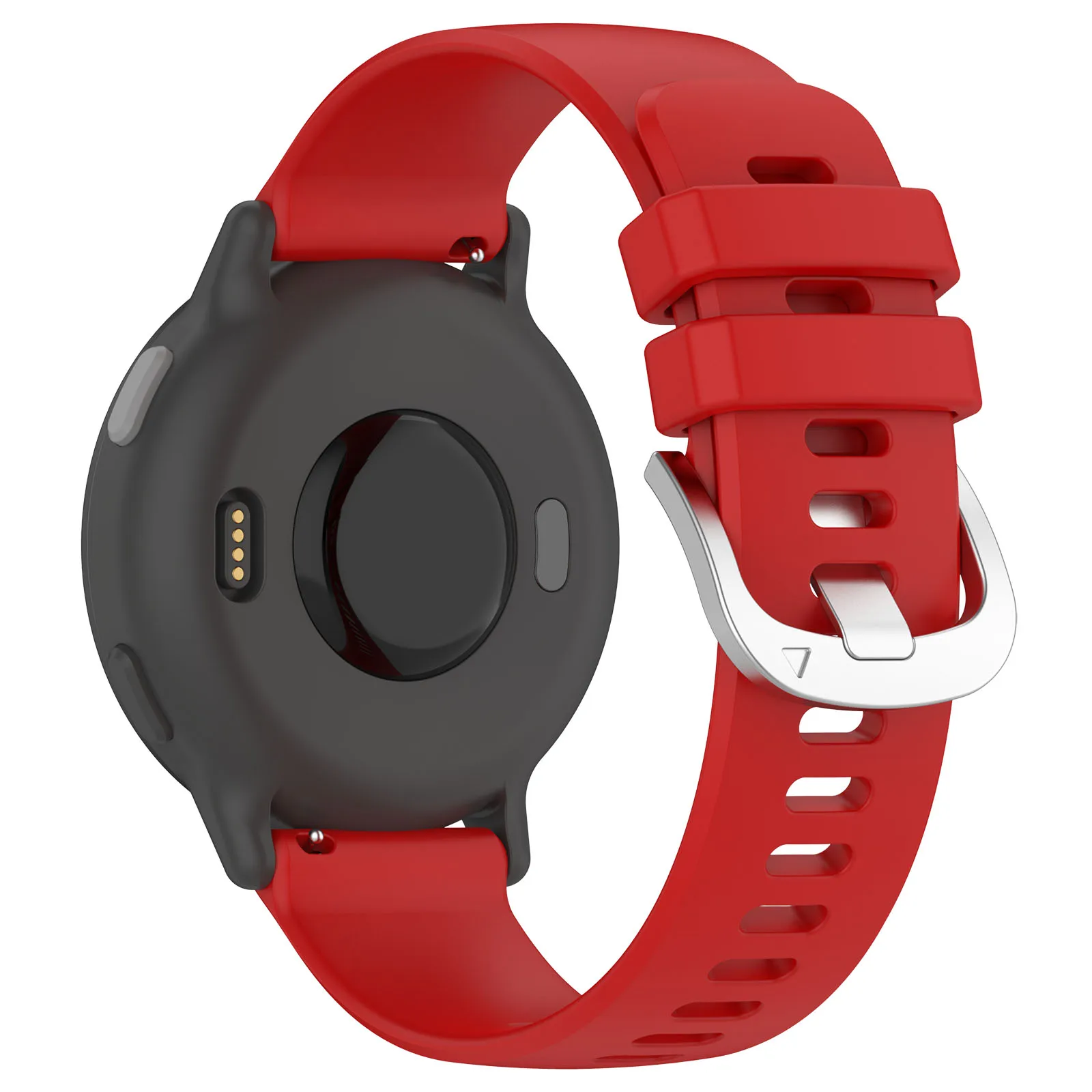 Eraysun Colorful Liquid Silicone Strap Steel Buckle Soft Rubber Waterproof Fashion Smart Watch Band For Garmin vivoactive5