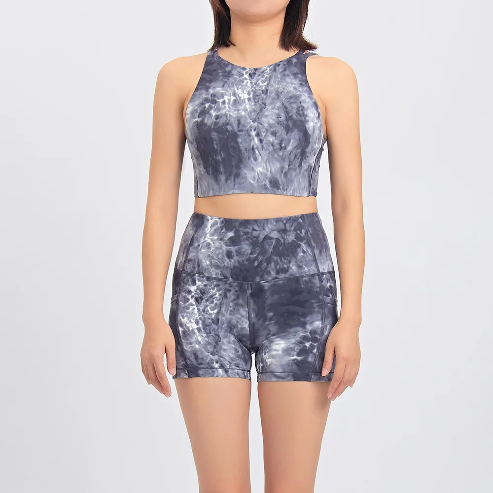 Workout Clothing Ropa de yoga Black Activewear Outfit Fitness Woman Yoga Set Crop Top Set Gym Fitness Sets