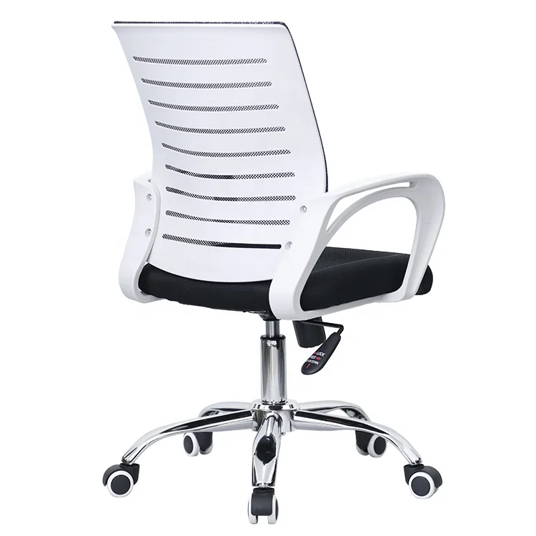 Factory produced attractive mid back mesh office chair modern task chair affordable waiting room arm chair bifma quality