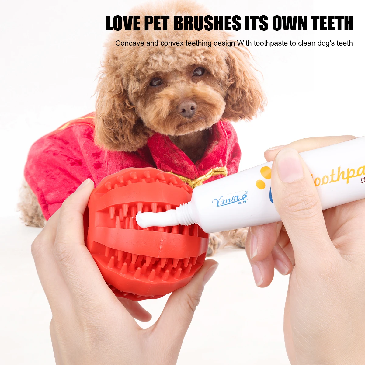 Custom TPR Rubber Dog Ball Interactive Puzzle Treat Dispenser Dog Toy Durable Slow Feeder Teeth Cleaning Chew Pet Toys for Dog