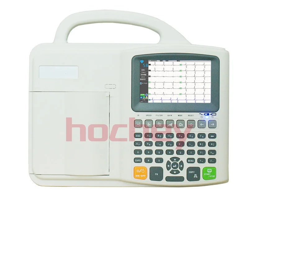 MT MEDICAL high quality Handled Veterinary ECG Electrocardiograph 3 Channel 12 Leads ECG Machine for Animals