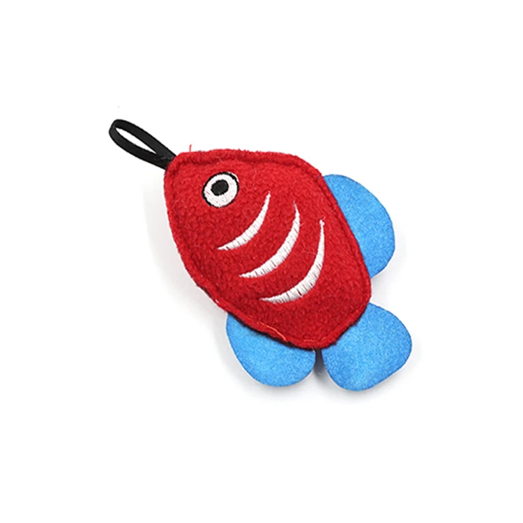 
Fish cat toy with high quality organic catnip 