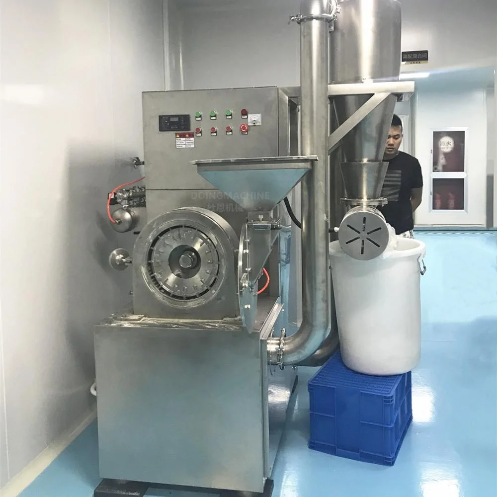 Industrial turbo disc impact mill for wet rice powder sugar