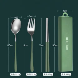 10% Off Hongda 304 18/10 Premium Quality Korean Picnic Dinnerware Camping Portable Flatware Travel Stainless Steel Cutlery Set