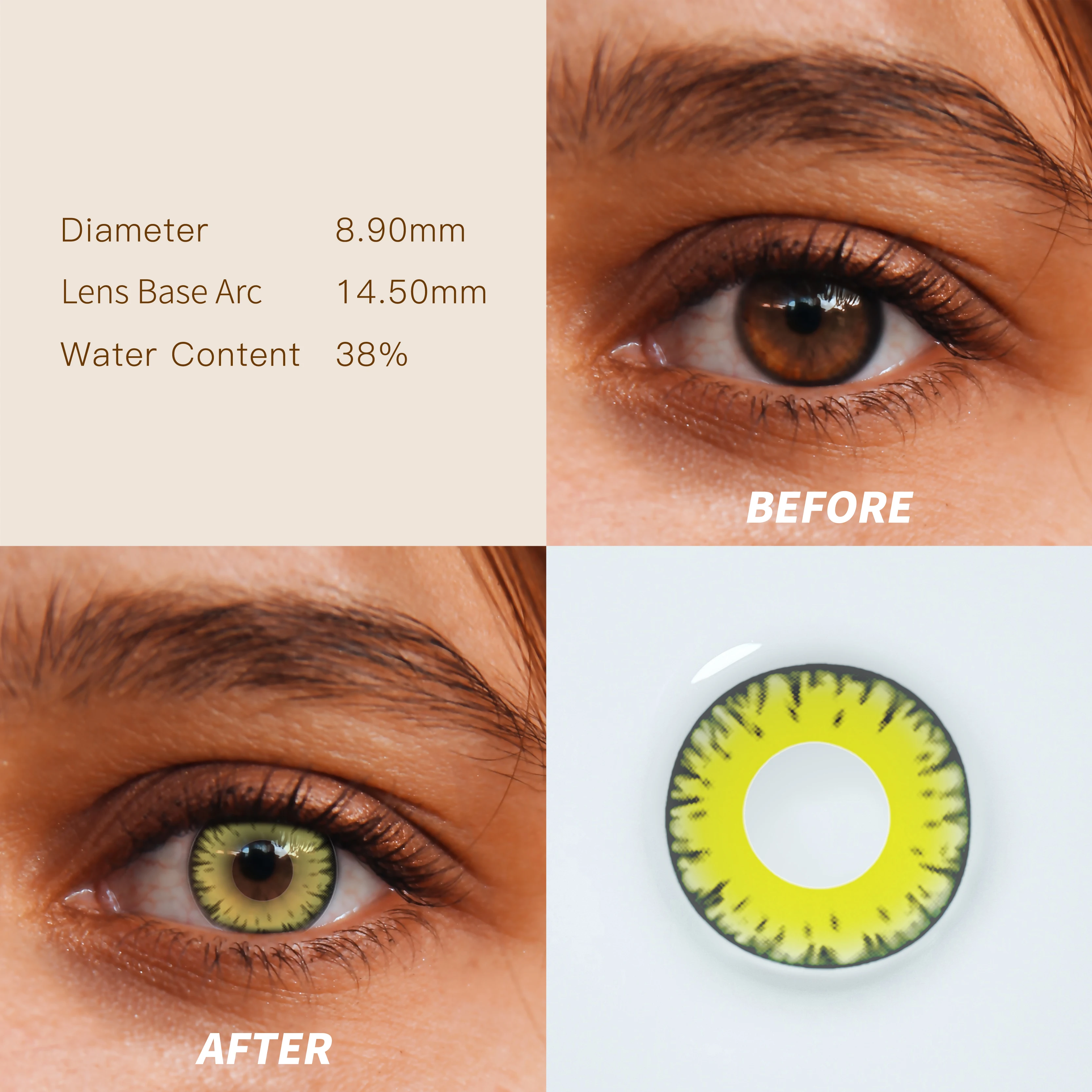 Custom Colorful Cute New Beautiful Style Eye Lenses Color Contact Lens,Wholesale Yearly Fashion Eye Lenses Color Contact Lens//